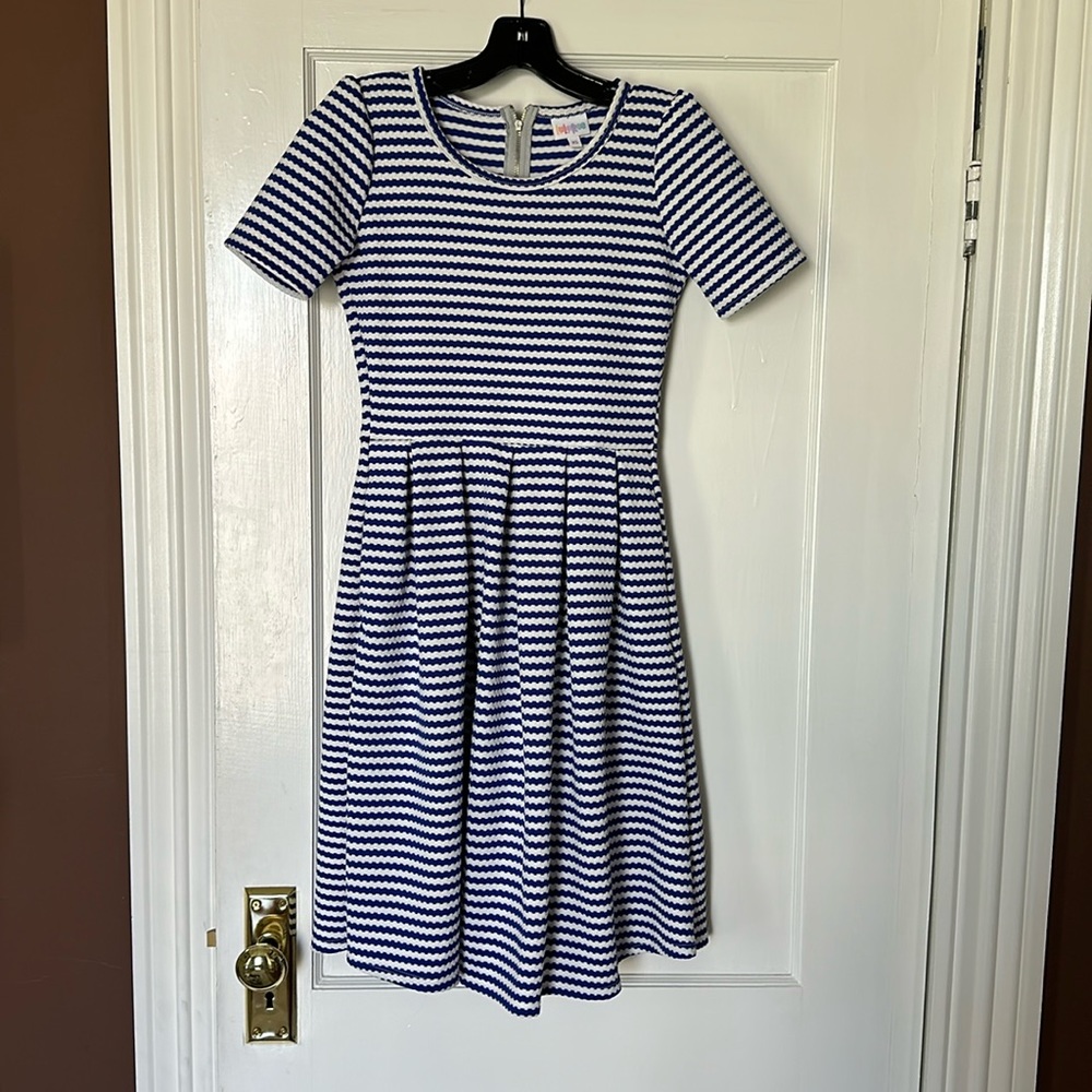 Lularoe striped dress xs